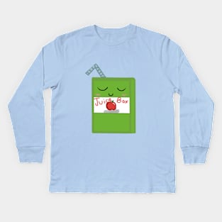 Kawaii Juice Box Kids Long Sleeve T-Shirt